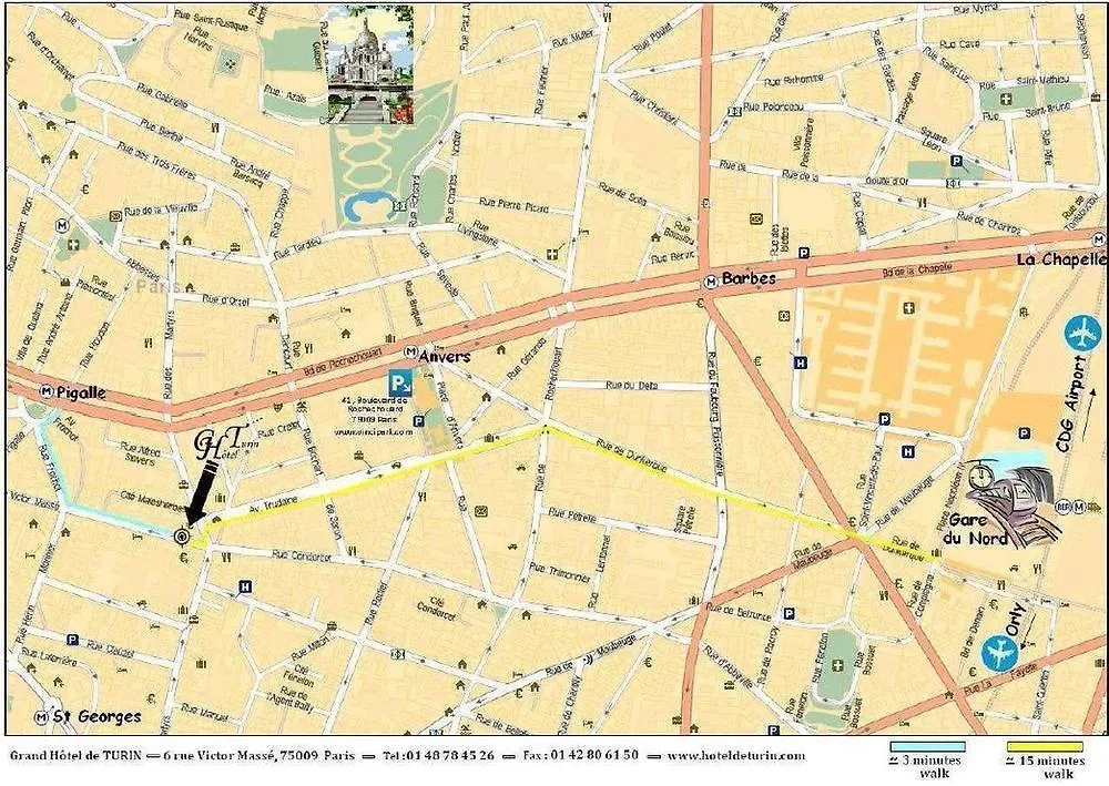 Grand Hotel De Turin Paris 3*,